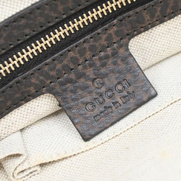 Gucci Diamante Brown Canvas Handbag (Pre-Owned) - Picture 9 of 16
